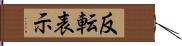 反転表示 Hand Scroll