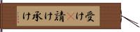 受け(P);請け;承け Hand Scroll