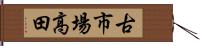 古市場高田 Hand Scroll