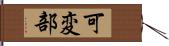 可変部 Hand Scroll