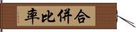 合併比率 Hand Scroll