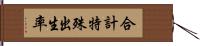 合計特殊出生率 Hand Scroll