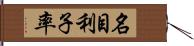 名目利子率 Hand Scroll