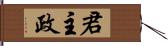 君主政 Hand Scroll