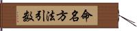 命名方法引数 Hand Scroll