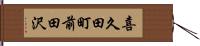 喜久田町前田沢 Hand Scroll