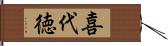 喜代徳 Hand Scroll