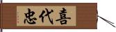 喜代忠 Hand Scroll