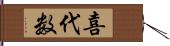 喜代数 Hand Scroll