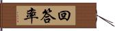 回答率 Hand Scroll