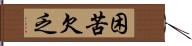 困苦欠乏 Hand Scroll