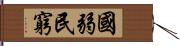 國弱民窮 Hand Scroll