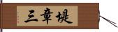 堤章三 Hand Scroll