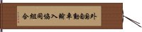 外国自動車輸入協同組合 Hand Scroll