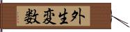 外生変数 Hand Scroll