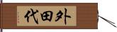 外田代 Hand Scroll