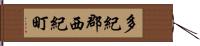 多紀郡西紀町 Hand Scroll