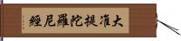 大准提陀羅尼經 Hand Scroll
