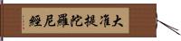 大准提陀羅尼經 Hand Scroll