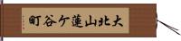 大北山蓮ケ谷町 Hand Scroll