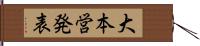 大本営発表 Hand Scroll