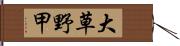 大草野甲 Hand Scroll