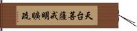 天台菩薩戒明曠疏 Hand Scroll