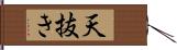 天抜き Hand Scroll