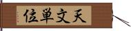 天文単位 Hand Scroll