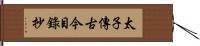 太子傳古今目錄抄 Hand Scroll