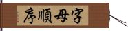 字母順序 Hand Scroll