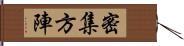 密集方陣 Hand Scroll