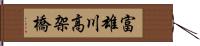 富雄川高架橋 Hand Scroll