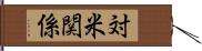 対米関係 Hand Scroll