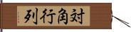 対角行列 Hand Scroll