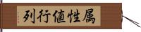 属性値行列 Hand Scroll