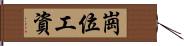 崗位工資 Hand Scroll