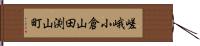 嵯峨小倉山田渕山町 Hand Scroll