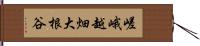 嵯峨越畑大根谷 Hand Scroll