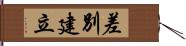 差別建立 Hand Scroll