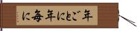 年ごとに Hand Scroll