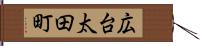 広台太田町 Hand Scroll