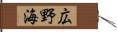 広野海 Hand Scroll
