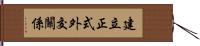 建立正式外交關係 Hand Scroll