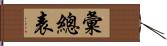 彙總表 Hand Scroll