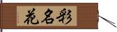 彩名花 Hand Scroll