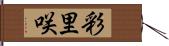 彩里咲 Hand Scroll