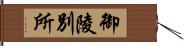 御陵別所 Hand Scroll