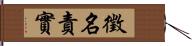 徵名責實 Hand Scroll