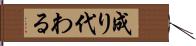 成り代わる Hand Scroll